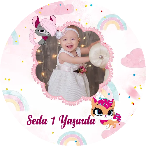 Minişler Temalı Yuvarlak Açacak Magneti